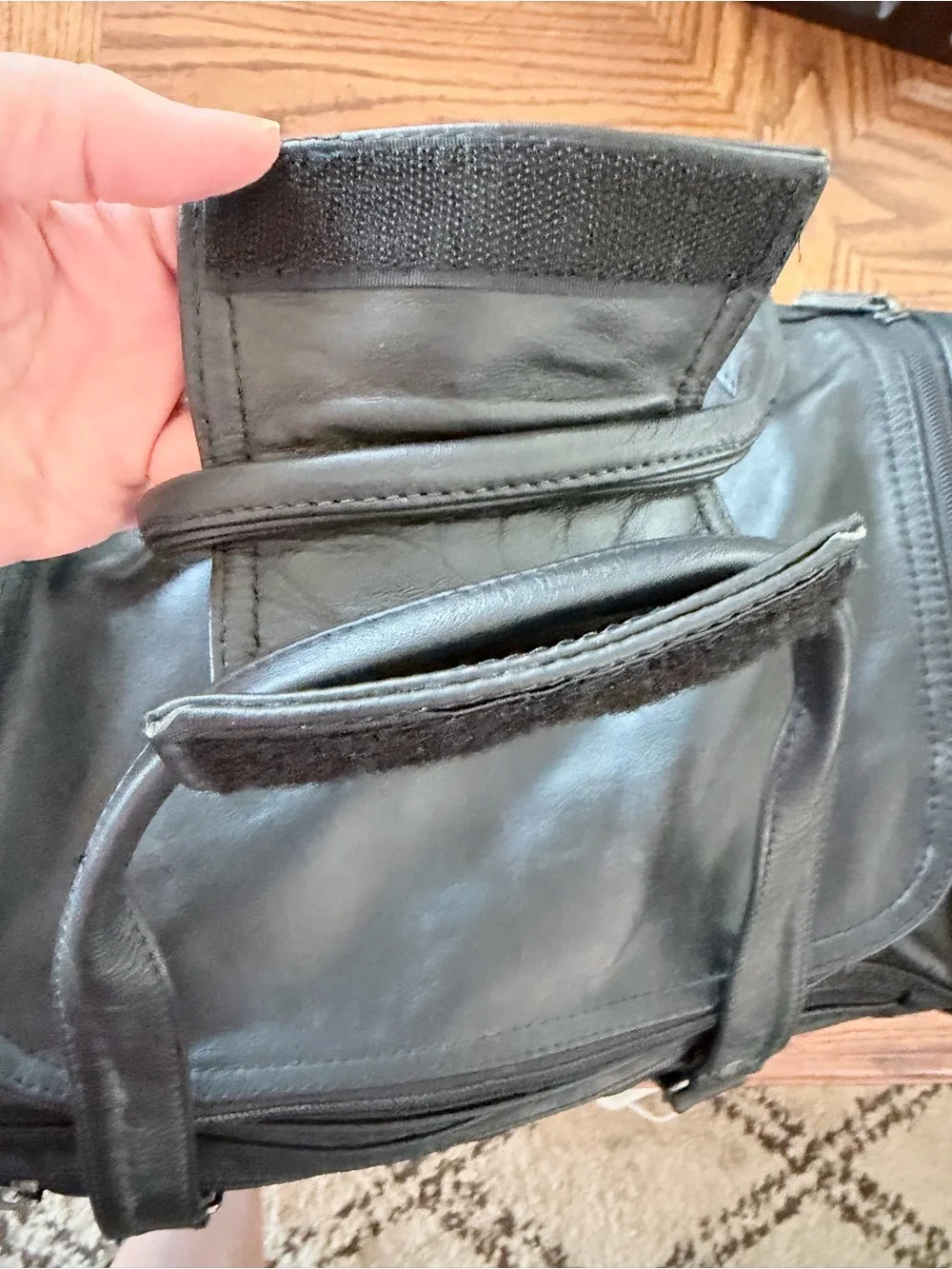 Black Leather Duffel Bag Men - Classic Travel Weekender